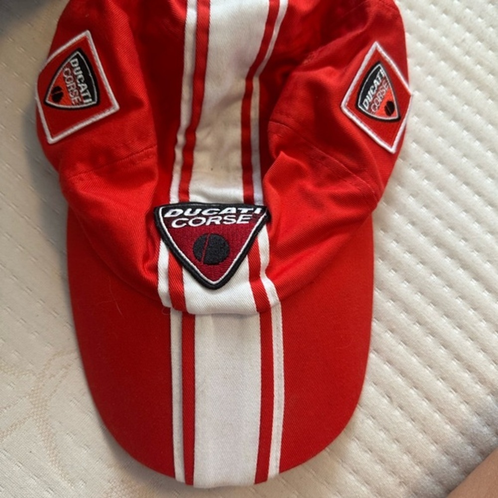 Ducati Corse Red and White Men's Hat
